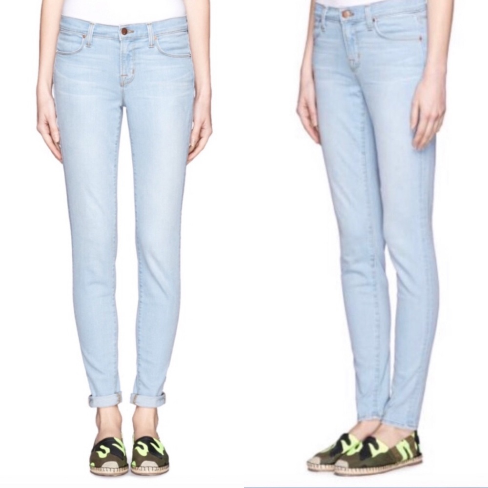 J Brand Super Skinny Even Tide Light Wash Jeans